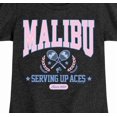 thumbnail image 3 of Barbie - Malibu Varsity  - Girls Fitted Short Sleeve Graphic T-Shirt, 3 of 5
