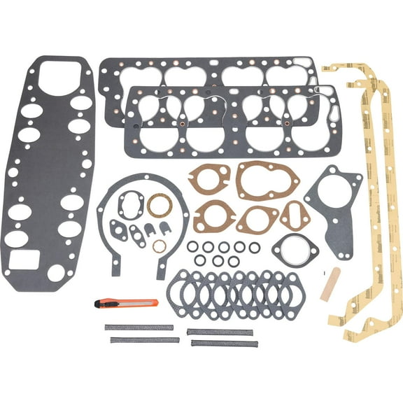 1949-53 Flathead Ford and Mercury Gasket Set, Comprehensive Kit Includes Head Gaskets, 1-Piece Timing Cover Seal, Oil Pan & Pump Gaskets, Ideal for up to 3.25" Bore Applications