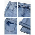 thumbnail image 4 of EMMIOL Women's Mid-High Waist Stretchy Flare Jeans Light Wash Bell Bottom Denim Pants Y2K Trendy Vintage Jeans, 4 of 7