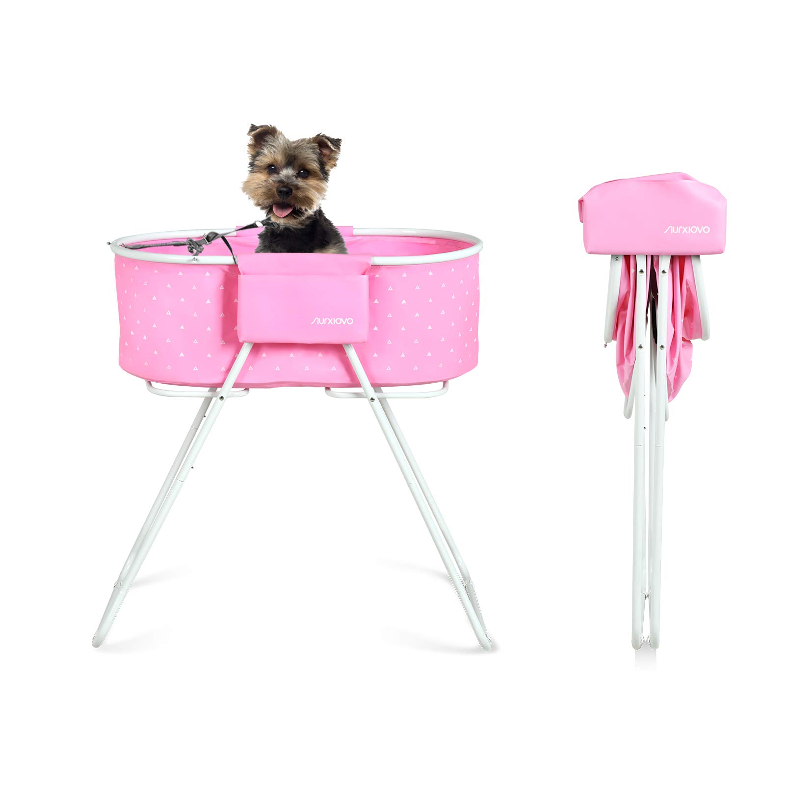 Nurxiovo Elevate Pet Washing Station Folding Dog Bathtub Elevate