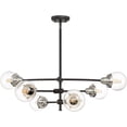 thumbnail image 4 of Quoizel Trance 6-Light 11" Transitional Chandelier in Earth Black, 4 of 6