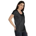 thumbnail image 2 of Inkmeso Scoop Neck Basic Tee Casual Short Sleeve Cotton Plain Tshirt Top Womens, 2 of 9