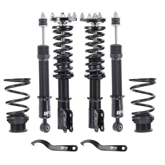 BFO Coilovers for Ford Mustang 1994-2004 Base/GT SN95, Height Adjustable Coilovers Suspension Kit, Preset Damping Shock Absorber Struts, Lowering Kit Black