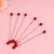 thumbnail image 5 of 400 piezas de bayas de acebo elípticas artificiales en alambre para decoración navideña Arreglos florales Coronas y decoraciones navideñas (rojo), 5 of 5