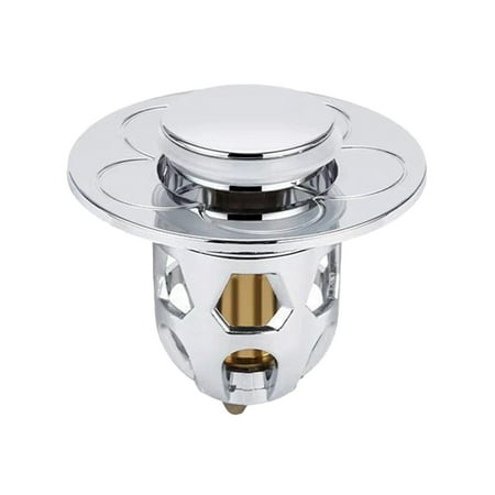 

Fsqjgq Tennis Balls for Dryer Washbasin Electroplating Drainer Bouncing Core Washbasin Pool Basin Copper Core Push Type Bouncing Core Leaking Plug Scrubbing Brushes for Bathroom Metal Silver