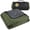 Olive Green/Grey Fleece, variant on SUN CUBE Large Waterproof Camping Blanket, Fleece Quilted Stadium Blanket for Cold Weather, Windproof Foldable Outdoor Blanket Mat for Picnic, Beach, Pets, Car, 60x80in (Grey/Black)