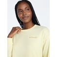 thumbnail image 5 of Joyspun Women's French Terry Knit Long Sleeve Lounge Sleep Top, Sizes XS-3X, 5 of 6