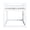 White, variant on Solid Rubber Wood Twin over Twin Loft Bed | Low Height for Stability, Under - Bed Storage for Bedroom Organization