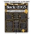 thumbnail image 3 of 60th High School Reunion (Sixty) Decoration in Gold - Remembering The Year - Class of 1965-11x14 Unframed Poster - Perfect Party Decor and Gift, 3 of 8