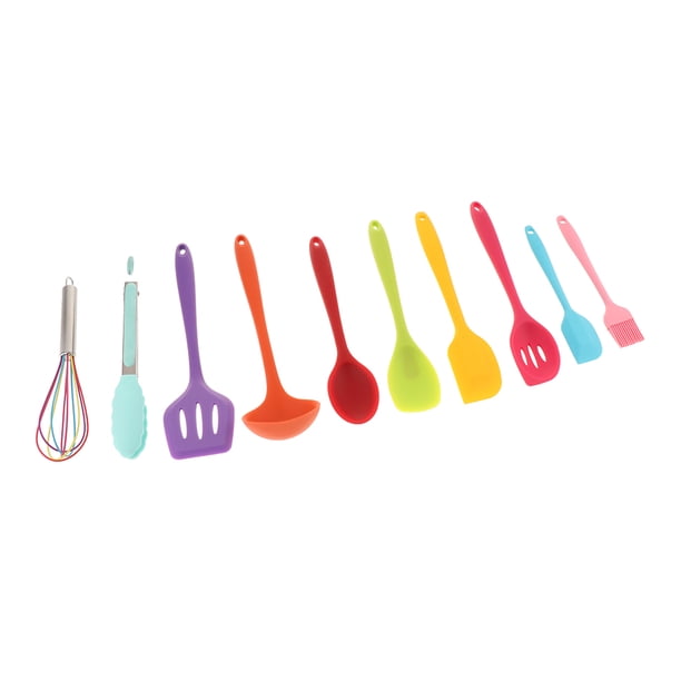 Utensilios de Cocina Set-10 Utensilios de Cocina Silicona Antiadherente de Cocina Sunnimix Utensilios de cocina de silicona