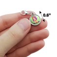 thumbnail image 4 of Classy Modern Day Hippie Flower Child Antiqued Bracelet Pendant Zipper Pull Charm with Lobster Clasp, 4 of 4