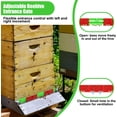 thumbnail image 4 of 6 Pcs Beehive Entrance Reducer, Bee Hive Plastic Reducer Guard for 10 Frame Hives, Entrance Reducer and Mouse Guard for Beekeeping, Adjustable Hive Entrance Protectors, Length 14.76 Inch, 4 of 7