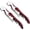 Burgundy-2 Pcs, variant on 4 Pcs Stainless Steel Waiter Corkscrew, Professional Wine Key with Double Hinged Lever & Foil Cutter for Bartender, Server, Home, Burgundy