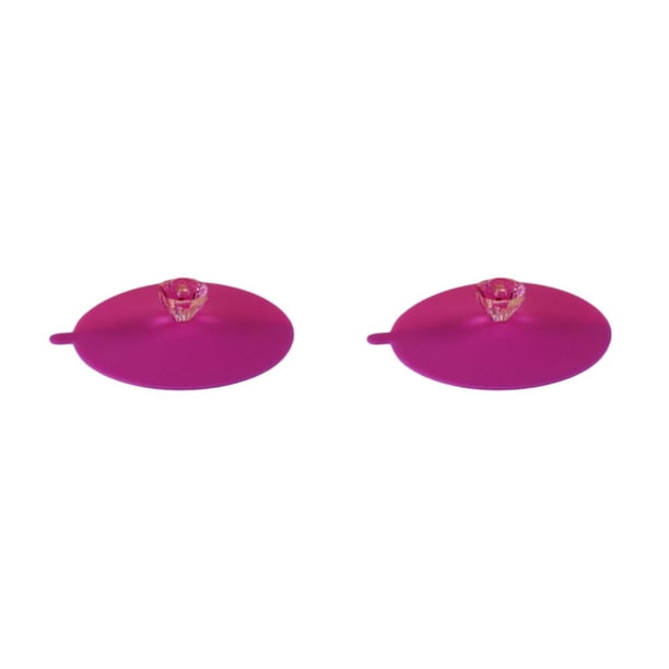 Tapa de silicona Bewildely para taza de bebida colorido y Exquisito gel de Sílice Rosa Rojo 2Conjunto