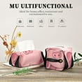 thumbnail image 7 of Cute Pink Pigs Sleeping Tissue Box Cover Leather Square Rectangle Tissue Box Holder for Bathroom Living Room Desk Office Decor, 7 of 7