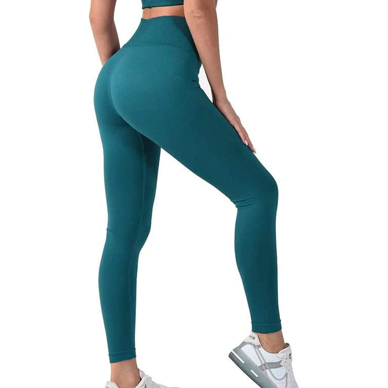 YEOREO Women Camo Workout Scrunch Butt Leggings Seamless High