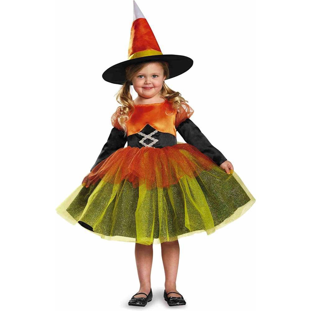 Disguise Candy Corn Witch Costume, Medium 3T-4T Nebraska
