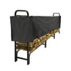 Pleasant Hearth 12 ft. Heavy Duty Outdoor Log Rack with Half Cover