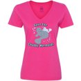 thumbnail image 3 of Inktastic Save the Chubby Mermaids with Cute Manatees Women's V-Neck T-Shirt, 3 of 5