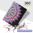 thumbnail image 4 of Smart Case for iPad 6th/5th Generation 2018 2017, iPad Air 2 Case 2014, iPad Air 1st Case 2013 - Protective Leather Wallet Fold Stand Slim Flip Cute Apple iPad 9.7 Inch Cover Case, Pretty Mandala, 4 of 7