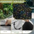 thumbnail image 4 of Renewold Waterproof Patio Chair Covers Wind-Proof Dust Proof High Back Chair Covers Patio Furniture Protector for Outdoor Furniture, 29"W x 33"D x 36"H, Sun Moon Star Colorful, 4 of 7