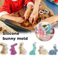 thumbnail image 2 of Wmool DIY Rabbit Sile Mold Candles Making Easter Soap Molds Chocolate Decor, 2 of 8