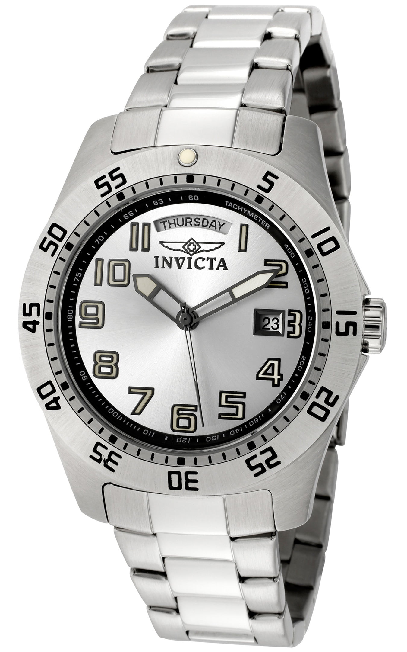 Invicta - Invicta Men's 5249S Pro Diver Stainless Steel Silver Dial ...