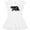 AA-White, variant on Inktastic Montana Black Bear Silhouette Girls Toddler Dress
