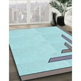 thumbnail image 3 of Ahgly Company Machine Washable Indoor Rectangle Transitional Blue Koi Blue Area Rugs, 8' x 12', 3 of 7