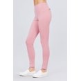 thumbnail image 3 of Saronite Basics Full Length Ponte Pants, Pink (Women's), 3 of 4