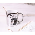 thumbnail image 3 of Taza de café plateada de cerámica galvanizada, 600 ml, Nightmare, 3 of 7
