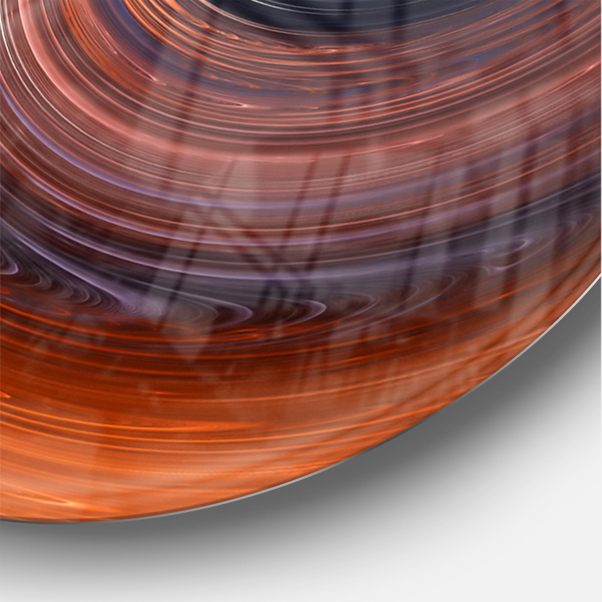 Designart 'Elegant Spiral Design ' Modern wall clock