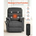 thumbnail image 2 of VEVOR Power Lift Recliner Chair for Elderly Heat and Massage Electric Recliner Medium, 2 of 9