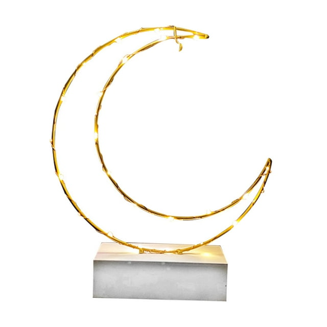 Eid Ramadán Decoración Lámpara Mubarak Luces Adornos Salón Dormitorio Estilo 3 Yuyangstore Luz de noche