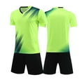thumbnail image 1 of MEZZALL Children Kid Personalised Football Football Shorts With Name Number Team Logo Football Pants Set, Light Green, 2XS, 1 of 5