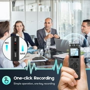 RONY Digital One-Click Voice Activated Recorder - Portable Recording Device with Hifi Dual Mic Noise Reduction Chip - 32GB Dictaphone with Long Battery Life USB Cable Included