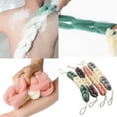 thumbnail image 2 of 4 unidades de esponja de malla para la espalda con asas de cuerda, esponja exfoliante para el baño y la ducha, esponja de lufa trenzada elástica para hombres y mujeres, 2 of 7