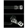 thumbnail image 4 of Correas de sujetador Allegra K transparentes antideslizantes Reemplazo correas de hombro invisibles de sujetador Hebilla blanca transparente ancho 0.9 cm 1 par, 4 of 5