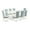 White, variant on East West Furniture V027VE215-9 9 Piece Kitchen Table Set - 8 Baby Blue Linen Fabric Dining Room Chairs with Nail Heads and Linen White Modern Kitchen Table - Linen White Finish
