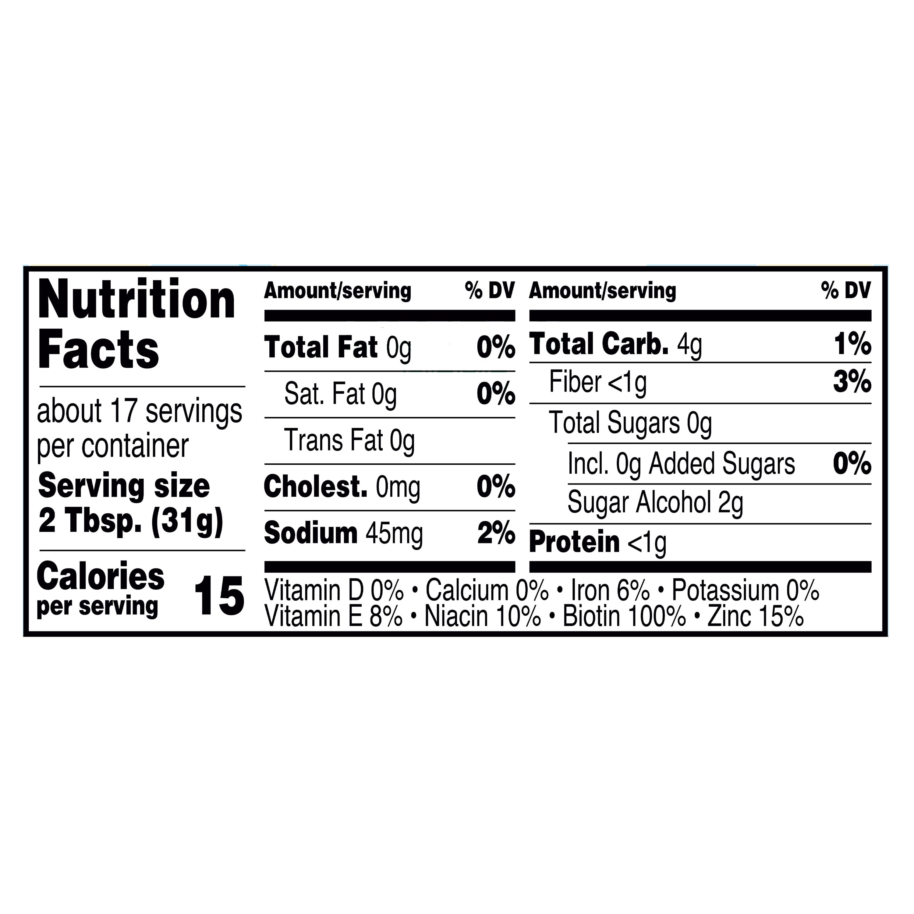 Great Value Sugar Free Chocolate Flavored Syrup, 18.5 oz