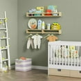 thumbnail image 3 of HAOKAINI 4PCS Wood Nursery Book Shelves Wall Mounted, Floating Bookshelf for Kids Room Decor, Toys and Books Storage Organizer Shelves for Child Bedroom Bathroom Kitchen, 3 of 15