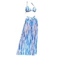 thumbnail image 4 of MSJUHEG Womens Bikini,Tie Bikini,Ruffle Bikini,Two Piece Swimsuit,Ribbed Swimsuit for Women,Push Up Bathing Suits for Women,Retro Swimsuit for Women Light Blue XL, 4 of 4