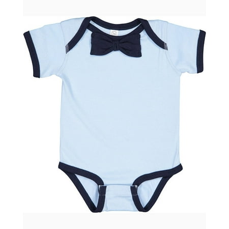 

Rabbit Skins RS4407 Infant Baby Rib Bow Tie Bodysuit