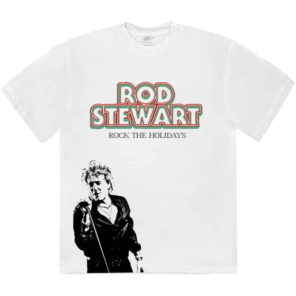 Rod Stewart Unisex T-Shirt Rock The Holidays (Small)