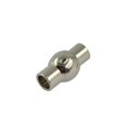 thumbnail image 2 of 10 Uds Zulema cuero Pegamento 4mm tubo Cierres magnéticos conectores Pta plateado, 2 of 6