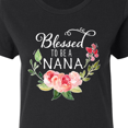 thumbnail image 4 of Inktastic Blessed to Be a Nana with Flowers Women's T-Shirt, 4 of 5