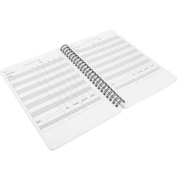 Worgeous 1Pcs Workout Log Book for Health Tracking Simple Design Paper Material Fitness Planner
