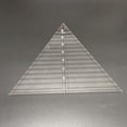 thumbnail image 6 of Zeiwohndc Multifunctional Acrylic Strip Tube Ruler Sewing Template Ruler Triangle-shaped, 6 of 9