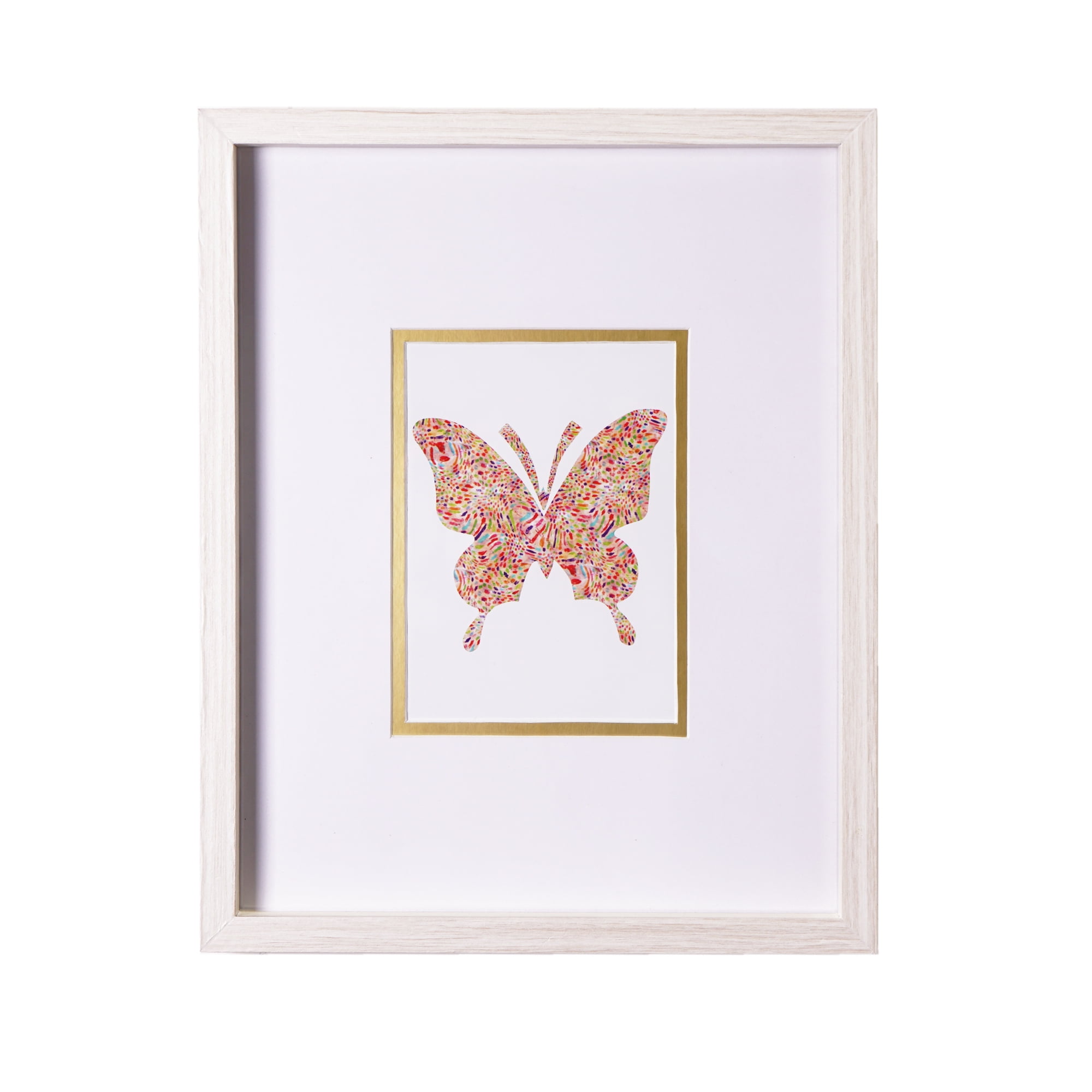 Framed Paper Butterflies Dollhouse Miniature Artwork 