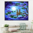 thumbnail image 1 of Yeacher DIY 5D Diamond Painting W028 Cat on the Tree 40X30 Full Drill Crystal Rhinestone, 1 of 8